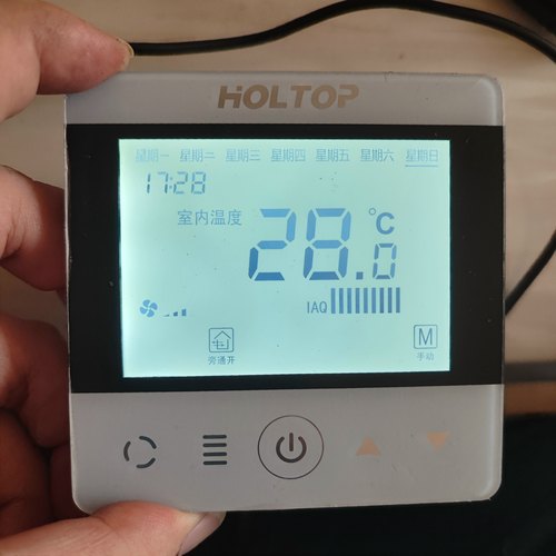 Holtop环都拓普新风系统温控器开关面板线控器控制器HDK-19V/19S