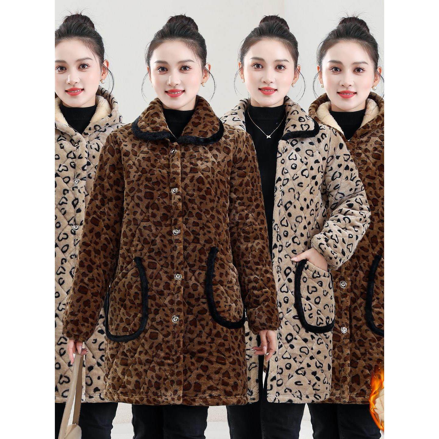 女士加绒加厚罩衣保暖家居服秋冬外穿工作服四川湖北御寒省服棉衣,家庭/个人清洁工具,围裙,淘宝优惠券,粉丝福利购,淘宝优惠卷