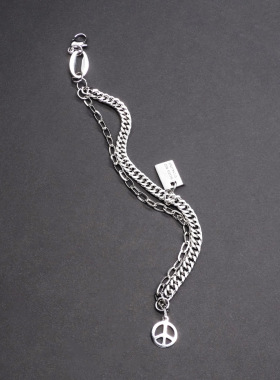 IMI钛钢双层手链男潮个性简约男士手饰学生女ins风小众设计YL175