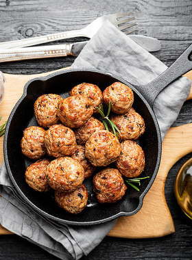 欧式牛排煎锅铸铁锅单柄平底锅电磁炉通用锅迷你圆形锅烧烤肉煎盘