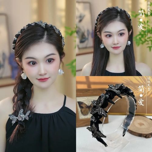 2025新款满天星蝴蝶发箍氛围感