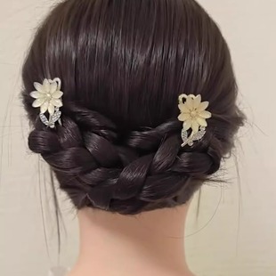 耳边发卡猫眼蝴蝶抓夹女碎发夹高级感迷你小号侧边夹头饰古风发饰