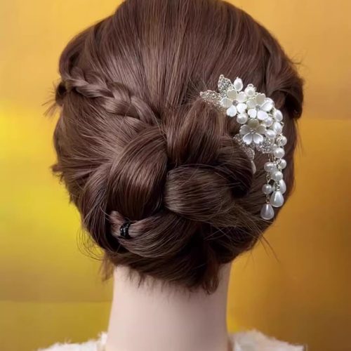 2025新款新中式清冷花朵流苏发簪