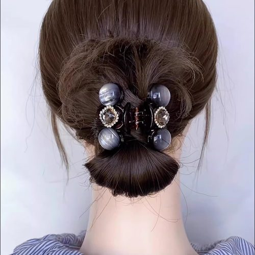 晕染星球抓夹高级感后脑勺半扎