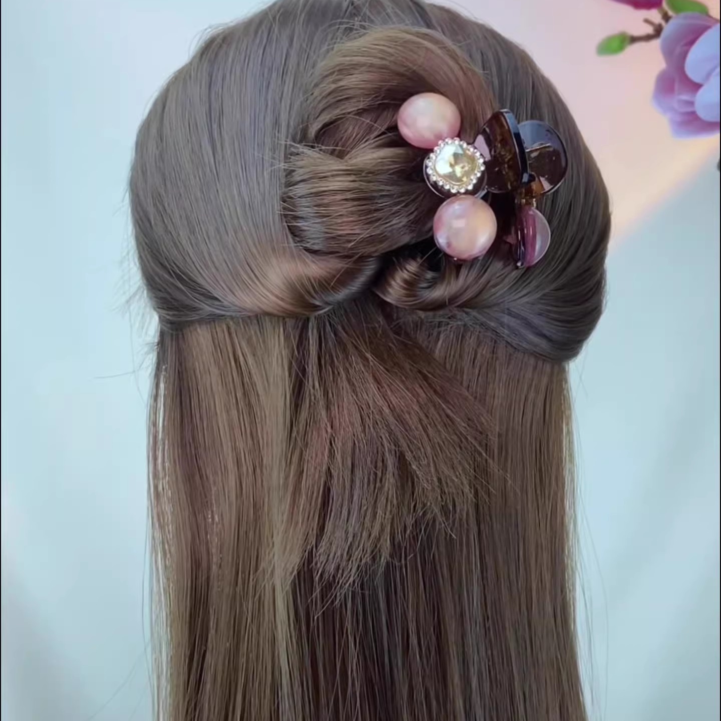 发量少专用半扎发抓夹女2025新款