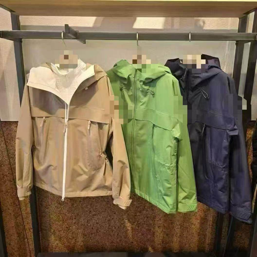 韩国直邮户外运动风连帽拉链外套女宽松通勤冲锋衣夹克GORE-TEX