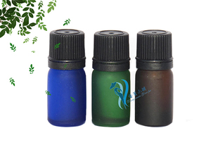 瓶 调配DIY工具新品 磨砂玻璃瓶棕色蓝色避光分装 精油小空瓶子 5ml