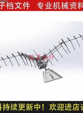 生机械鸟SolidWorks通用版本机械设计三维模型C20794