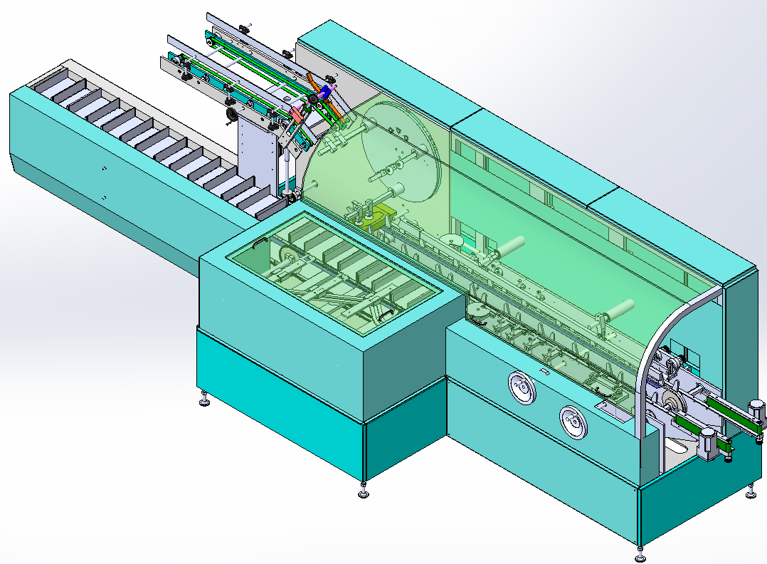 2875 高速连续装盒机  solidworks 三维模型 图纸资料
