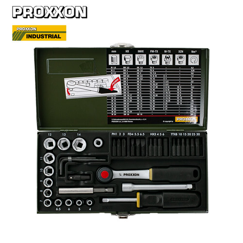 德国PROXXON39件棘轮维修工具组