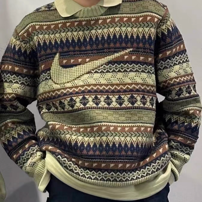 正品耐克2024冬新款舒适温暖假日风休闲费尔岛男子毛衣FZ0126-276