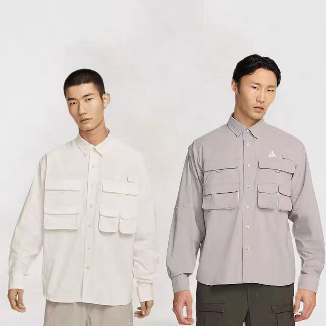 Nike ACG 户外机能多口袋工装防晒速干运动休闲衬衫 HJ2466-030