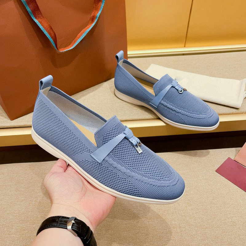 LP休闲男时尚潮流百搭针织乐福鞋懒人一脚蹬韩版2024夏季欧洲站