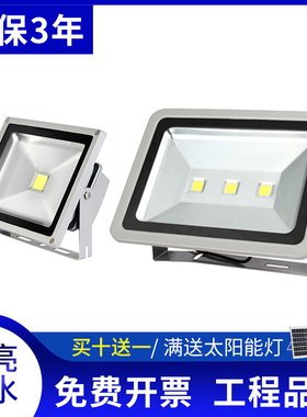LED投光灯户外防水车间工地超亮射灯广告灯工程厂房路灯草坪射树