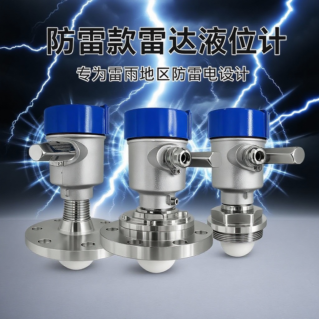 80Ghz高频雷达液位计带防雷保护器 抗雷击80g雷达料位计