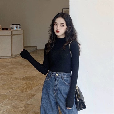 打底衫保暖内搭针织衫打底衫洋气