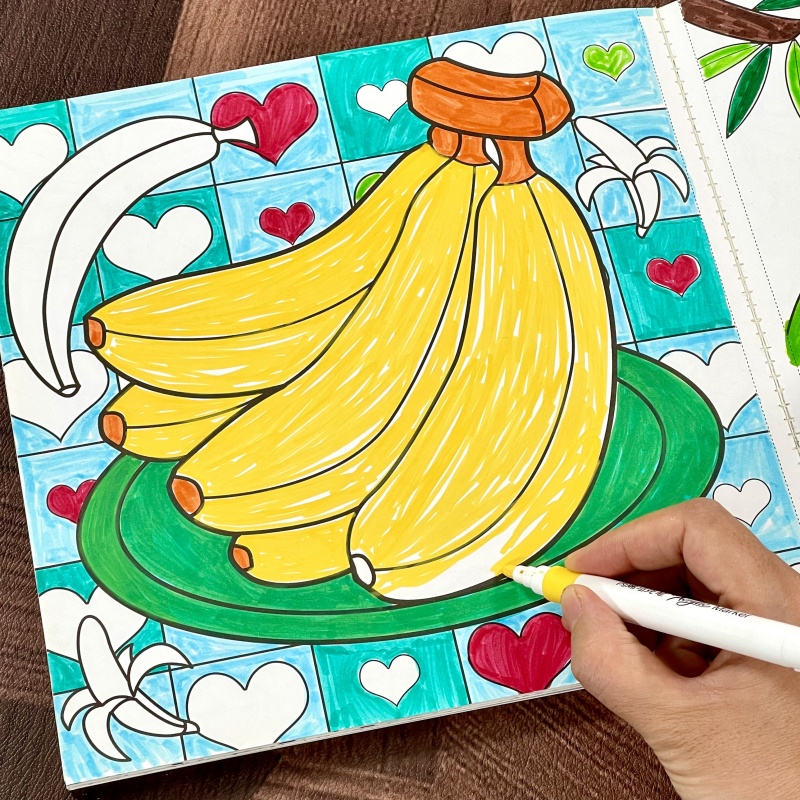 儿童卡通涂色画本大本填色画