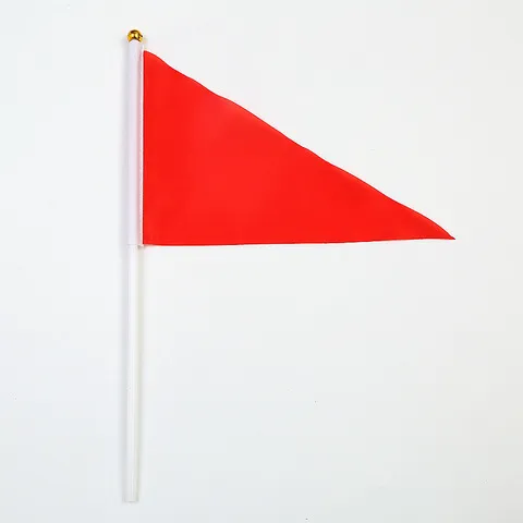 小红旗7号活动旗30指挥旗三角20*三角五色旗手摇旗小彩旗