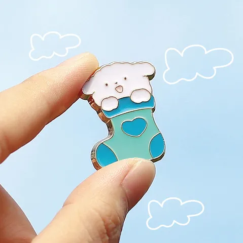 甜心饮料胸针金属元气商店徽章心愿萌宠信的恋人装饰品别针文字