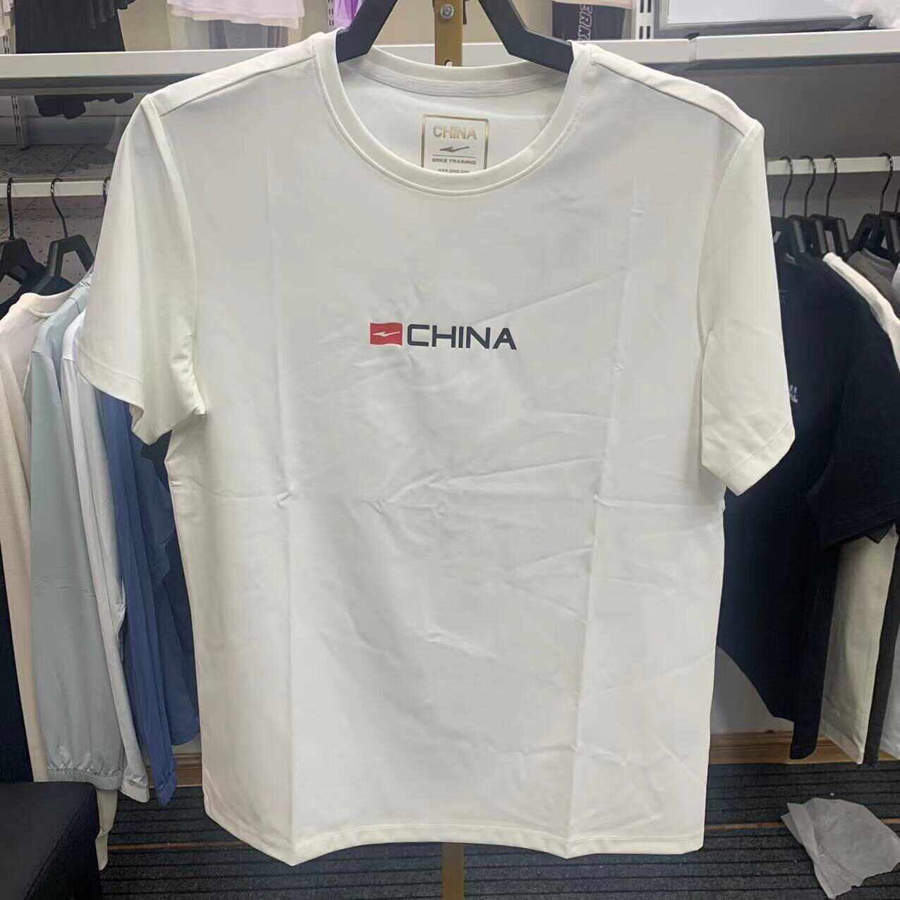 正品鸿星尔克中国款圆领短袖男2024年夏季新款国潮t恤11224202265