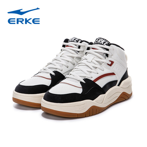 鸿星尔克2025冬季新款男子加棉休闲滑板鞋防滑篮球鞋11125421209