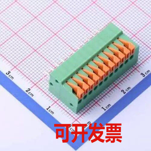 JL141V-25411GA1 弹簧式接线端子 1x11P 2.54mm 每排P数:11 排数: