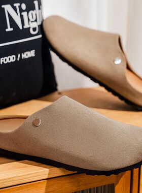 天下鞋店CX305懒人外穿复古勃肯鞋房东款皮拖鞋透气轻便个性