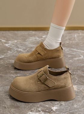 涌哥女鞋88810厚底鞋珍小皮鞋博肯英伦风复古