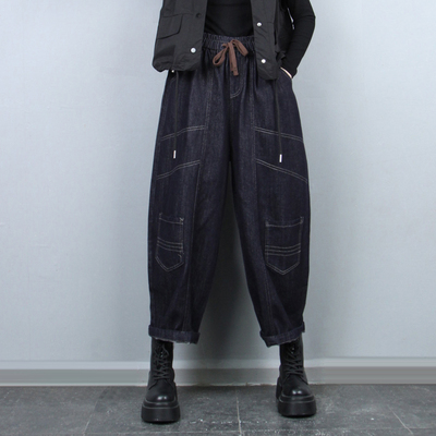 2025年秋季新品白线工装裤灯笼裤