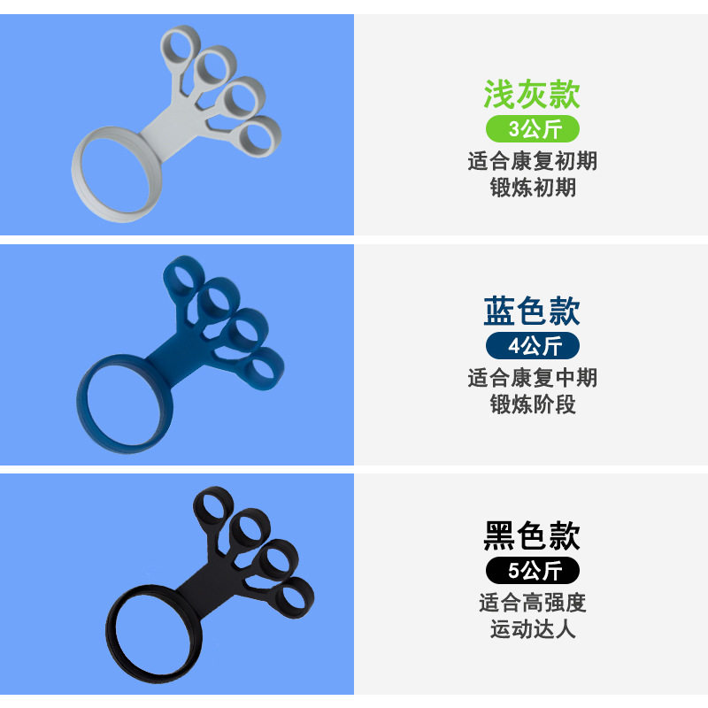 工厂直供硅胶手腕拉力器 手指锻炼训练器投篮神器 投篮矫正器
