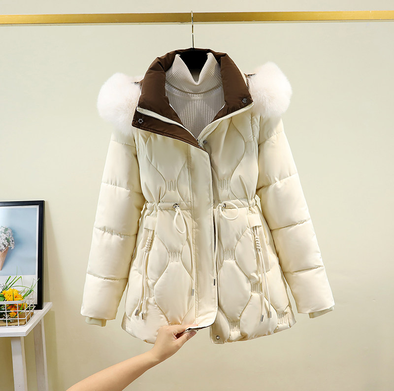 可拆卸袖子棉衣马甲女中长款连帽小个子棉服外套加厚保暖棉袄女装