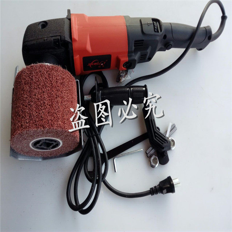 盛奇9811不锈钢抛光拉丝机 220V木材开放漆手提式金属镜面抛光机