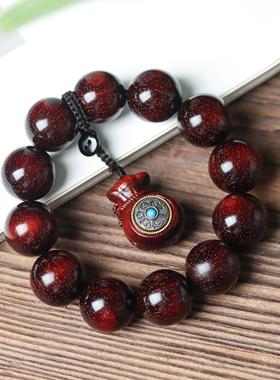 小叶紫檀佛珠时来运转福