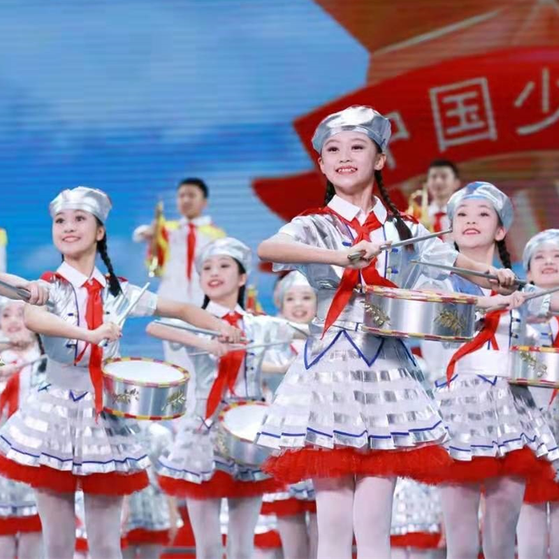 儿童鼓号队表演服幼儿园升旗手仪仗队服中小学生军鼓管乐对演出服