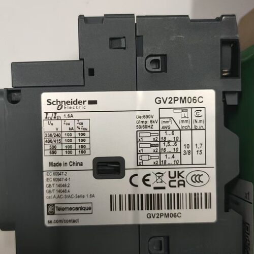 Schneider施耐德断路器GV