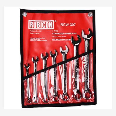 进口日本RUBICON罗宾汉7件套装8-19mm RCW-307 梅开两用扳手
