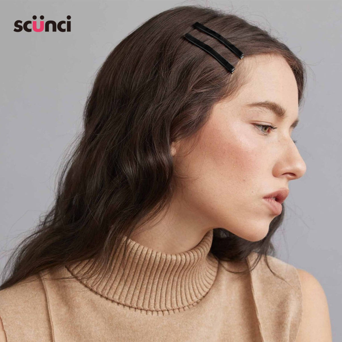 美恩诗弧形夹刘海碎发固定一字夹