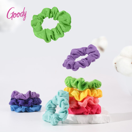 Goody歌妮发圈小肠棉花糖多色头绳高弹力柔软舒适橡皮筋发饰