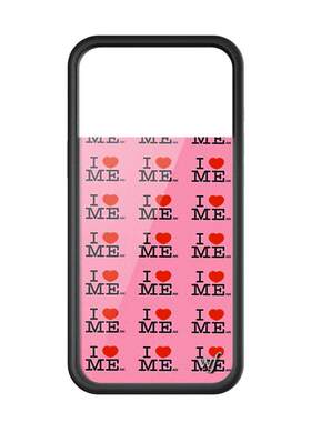 顶版【WF壳侧边镂空按键】I Heart Me粉色我爱自己蓝色适用苹果17Pro壳iph哦呢6promax个性15/14/13/12