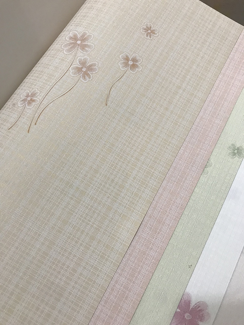 5平/卷日式复古樱花瓣网红田园风格素雅和室日系卧室背景墙壁纸