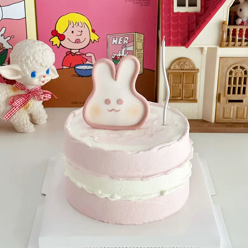 ins网红同款可爱小兔子蛋糕装饰摆件女神小仙女生日烘焙装扮插件