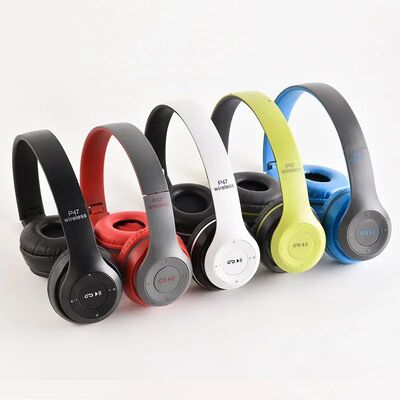 P47 Bluetooth 50 Wireless Headphone Foldable HIFI Stereo Bas
