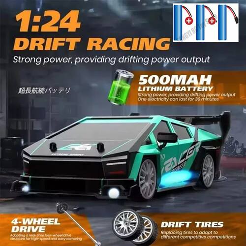 Remote Control Car RC Drift 2.4GHz 1:24 Scale 4WD 30KM/H Hig