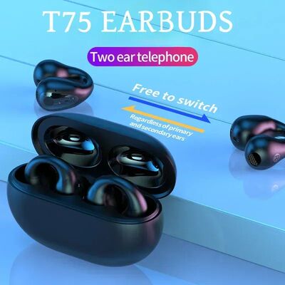 New Original T75 Bone Conduction Wireless Bluetooth 5.3 Head