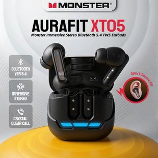Monster XT05 Bluetooth 5.4 Sport Earbuds Hifi Stereo Sound T