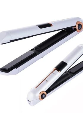 Portable USB Rechargeable Hair Straightener With Power Bank