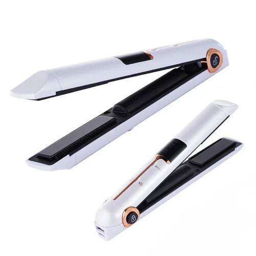 Portable USB Rechargeable Hair Straightener With Power Bank