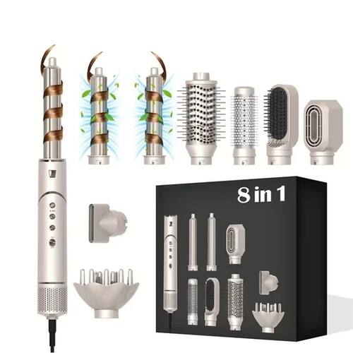 Professional 8 In 1 Multi Styler One Step Foldable Hair Drye