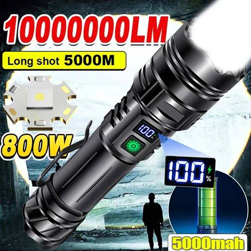 Rechargeable Led Flashlight Super Bright Portable Ultra Powe