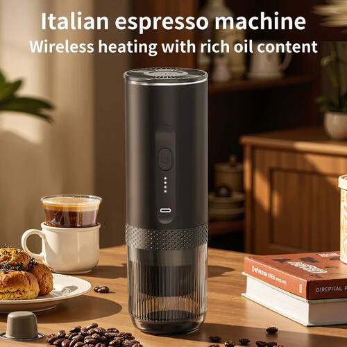 Wireless Electric Espresso Coffee Machine for Car & Home Cam